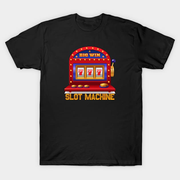 Slot Machine Jackpot a Winner T-Shirt by Jandara